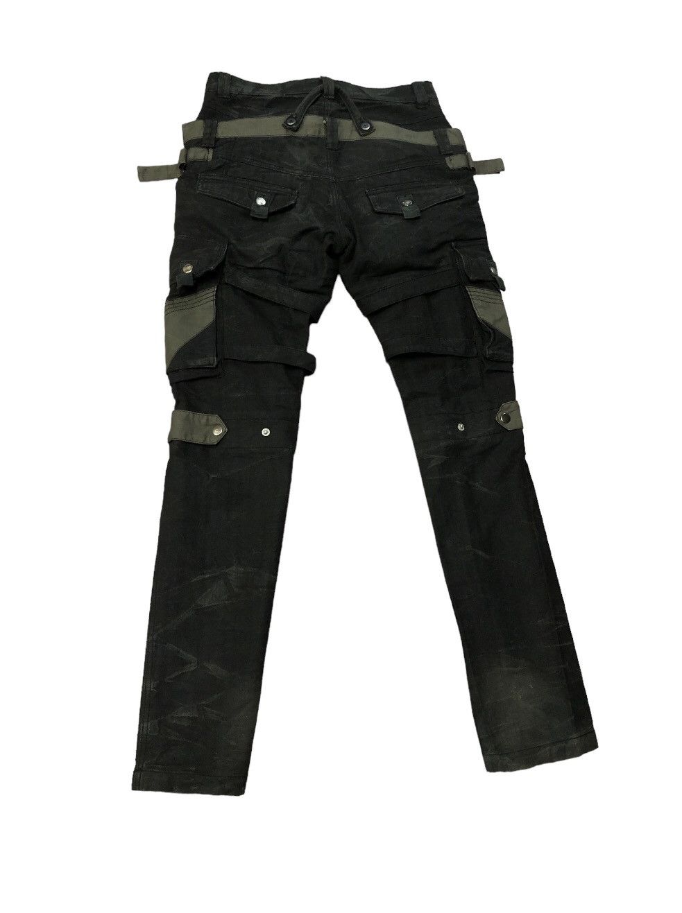 If Six Was Nine × Japanese Brand × Le Grande Bleu (L.G.B.) BLUE INC BONDAGE PANT MULTI POCKET CARGO STYLE DOUBLE WAIST Size US 30 / EU 46 - 8 Thumbnail