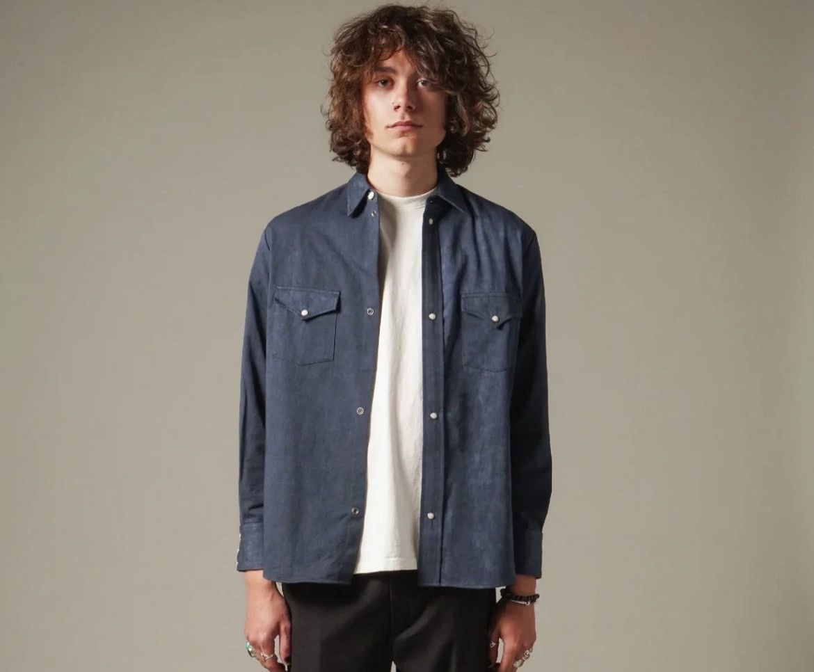 One of These Days One Of These Days Western Shirt Navy DOTDSS22-WSN Size US L / EU 52-54 / 3 - 7 Thumbnail
