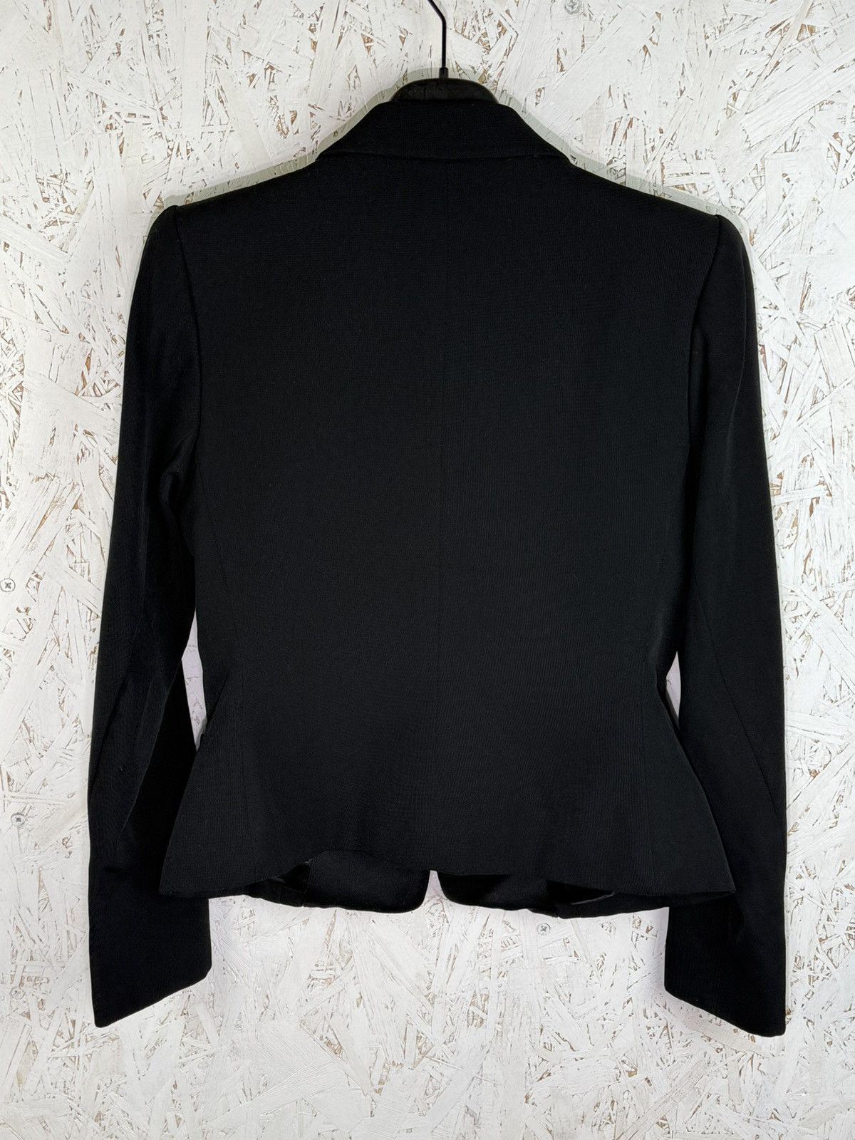 Yves Saint Laurent 80s Yves Saint Laurent Rive Gauche Satin Collar Blazer 34 Size XXS / US 00 / IT 34 - 6 Thumbnail