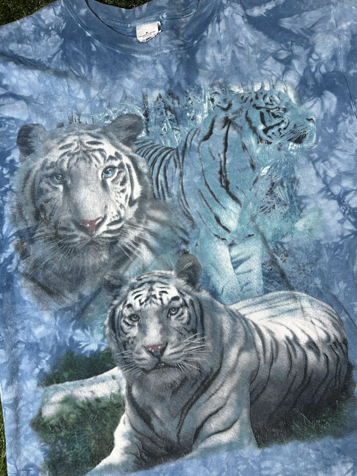 Habitat Vintage Y2K Tye Dyed Siberian Tiger Animal Nature Tee Size US M / EU 48-50 / 2 - 2 Thumbnail