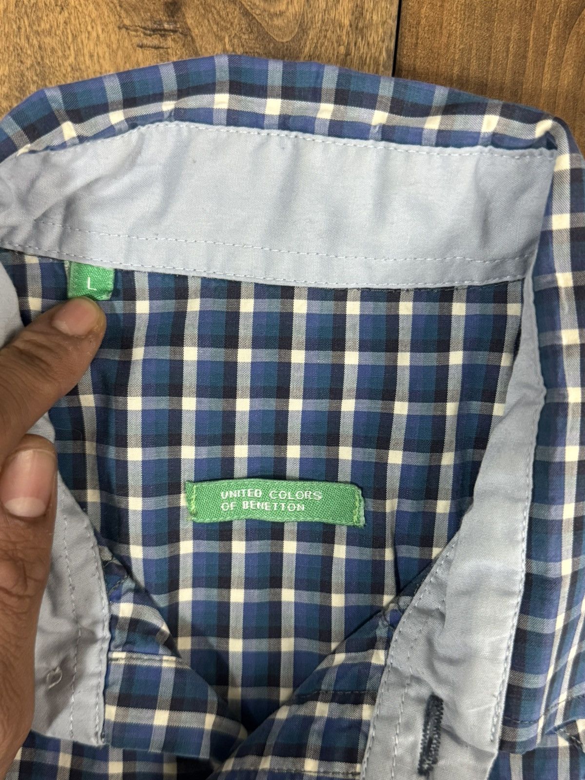Benetton × United Colors Of Benetton Italian Designer United Colors of Benneton Button up Shirt Size US L / EU 52-54 / 3 - 6 Thumbnail
