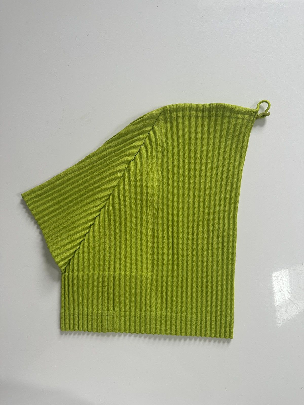 Homme Plisse Issey Miyake HOMME PLISSÉ ISSEY MIYAKE Green Pleats Tube Neck Warmer Size ONE SIZE - 4 Thumbnail