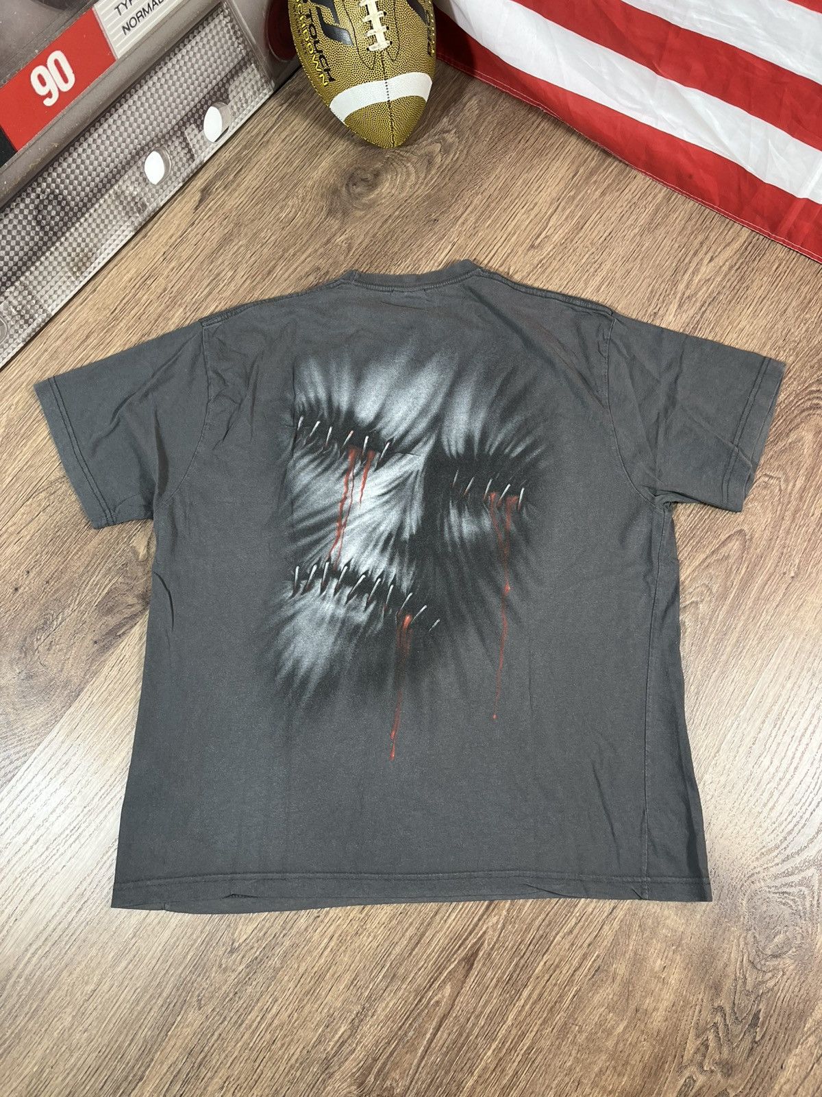 Band Tees Vintage Spiral Skulls Dead Face Horror T Shirt Size US XL / EU 56 / 4 - 4 Thumbnail