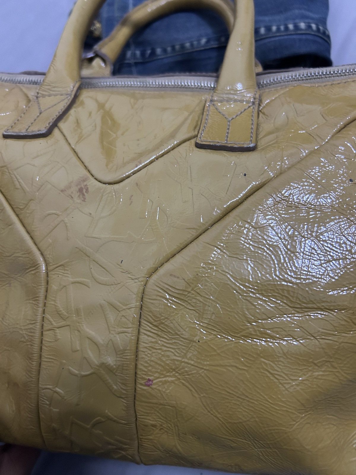 Yves Saint Laurent Yves Saint Laurent Leather Handbag Size ONE SIZE - 3 Thumbnail