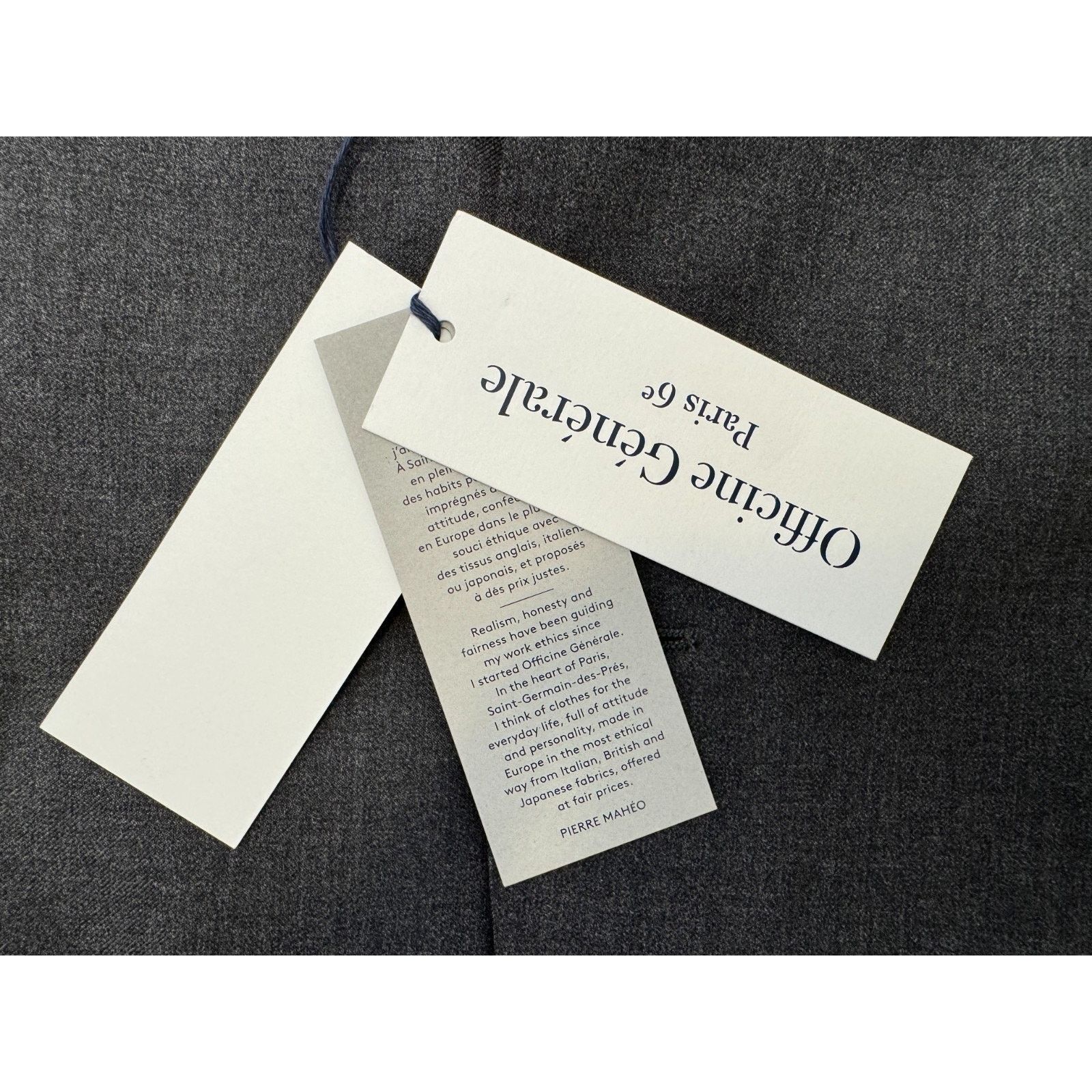Officine Generale NWT Officine Generale Wool Blazer Jacket in Charcoal Size 52 Size 42S - 10 Thumbnail