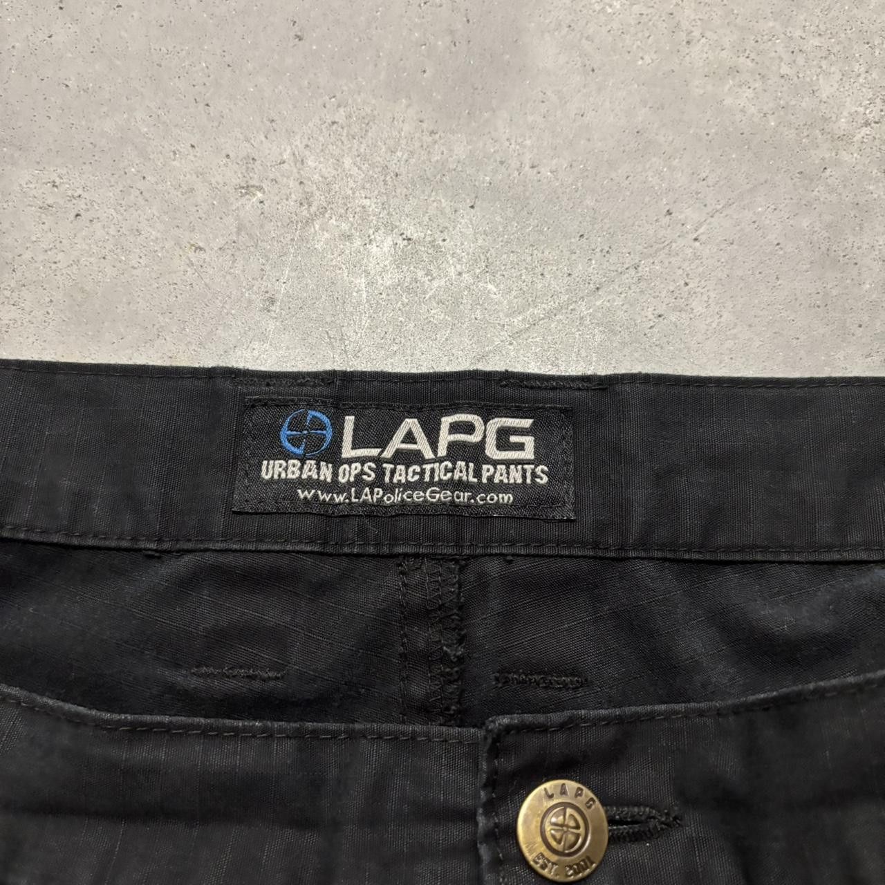 Japanese Brand × Vintage Crazy Vintage Y2K/2000s Baggy Black Streetwear Workwear Skater Cargo Pants! Size US 36 / EU 52 - 7 Thumbnail
