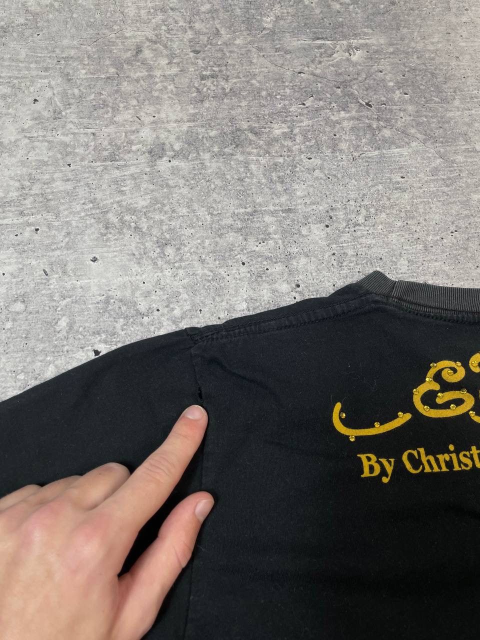 Ed Hardy Vintage Ed Hardy Christian Audigier Big Logo Tee T-Shirt Y2K Size US L / EU 52-54 / 3 - 5 Thumbnail