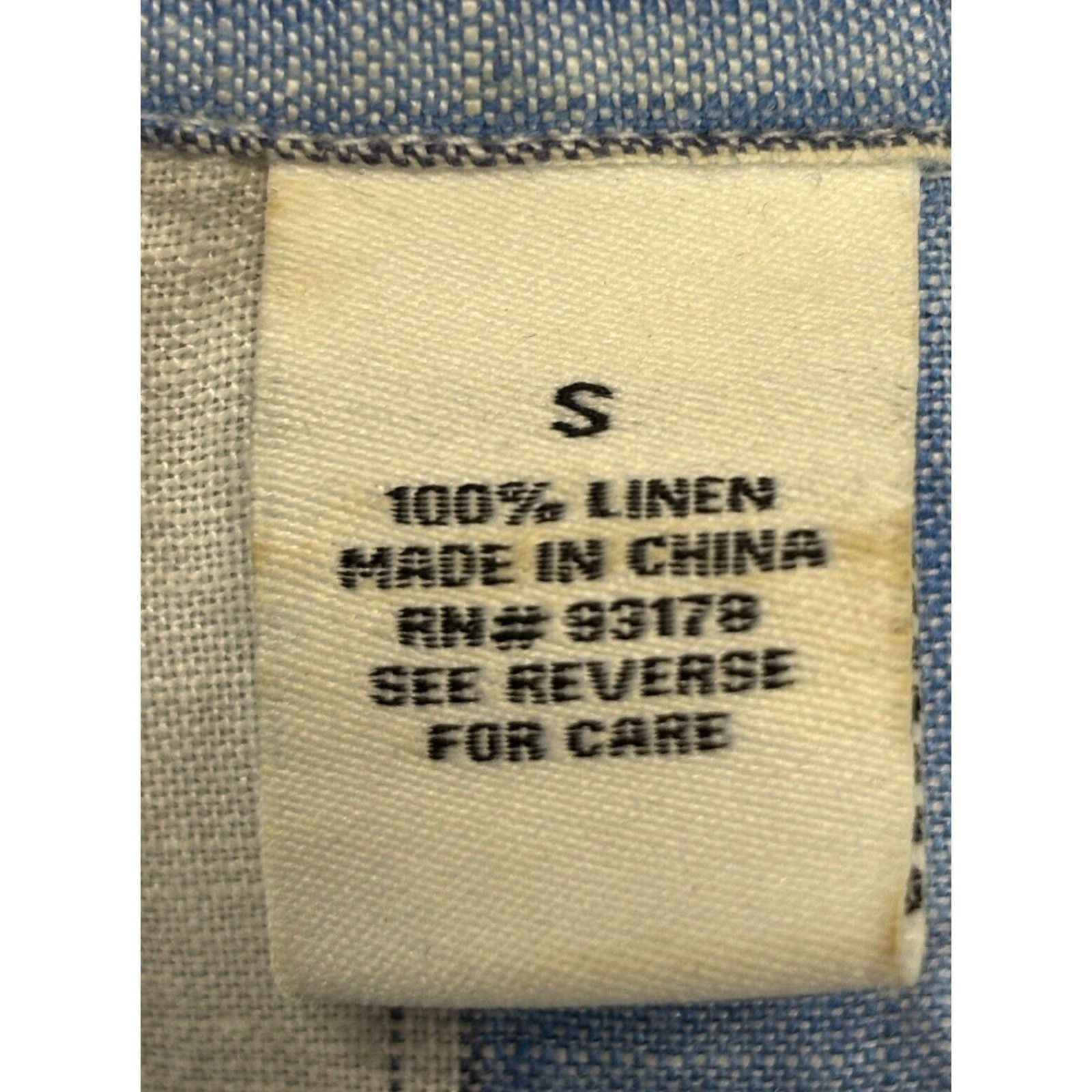 Vintage Blue Linen Striped Shirt Dress Small Sleeveless Pockets Preppy Womens Size S / US 4 / IT 40 - 5 Thumbnail