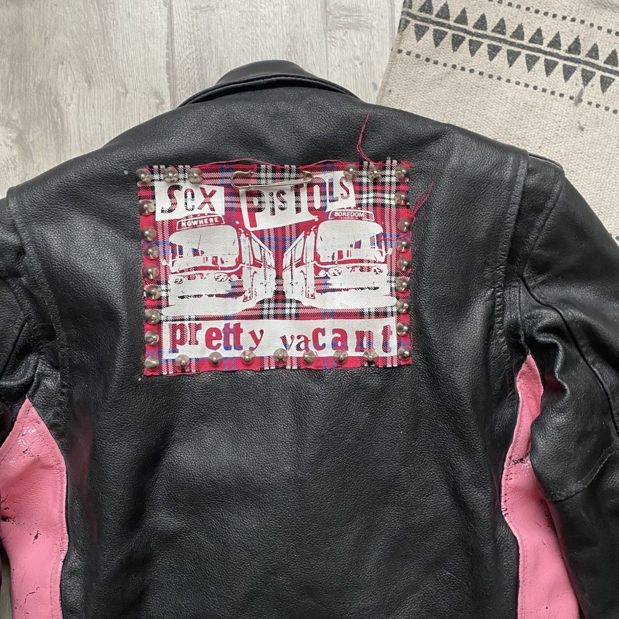 Genuine Leather Vintage 80s Heavy Punk Real Leather biker Jacket Sex Pistols Size S / US 4 / IT 40 - 11 Thumbnail