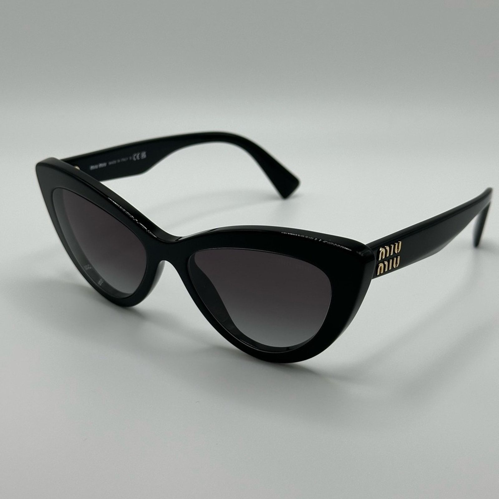 Miu Miu NEW MIU MIU MU04YS 1AB5D1 Black Gradient Grey Women Size ONE SIZE - 4 Thumbnail