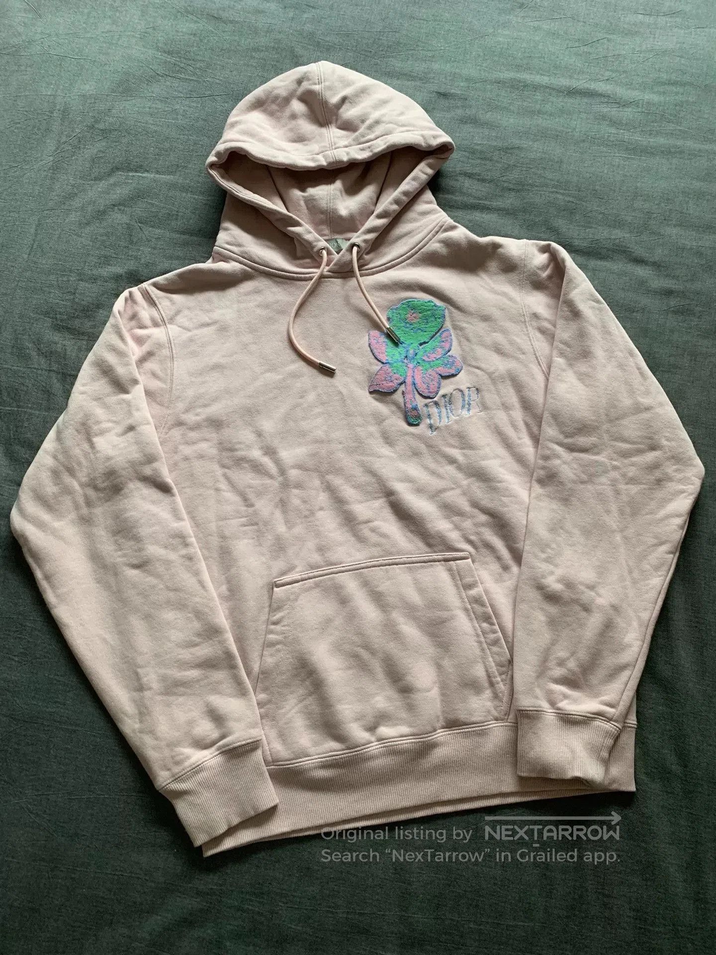 Dior Dior Rose Embroidery Pink Hoodie. Size XS / US 0-2 / IT 36-38 - 2 Thumbnail
