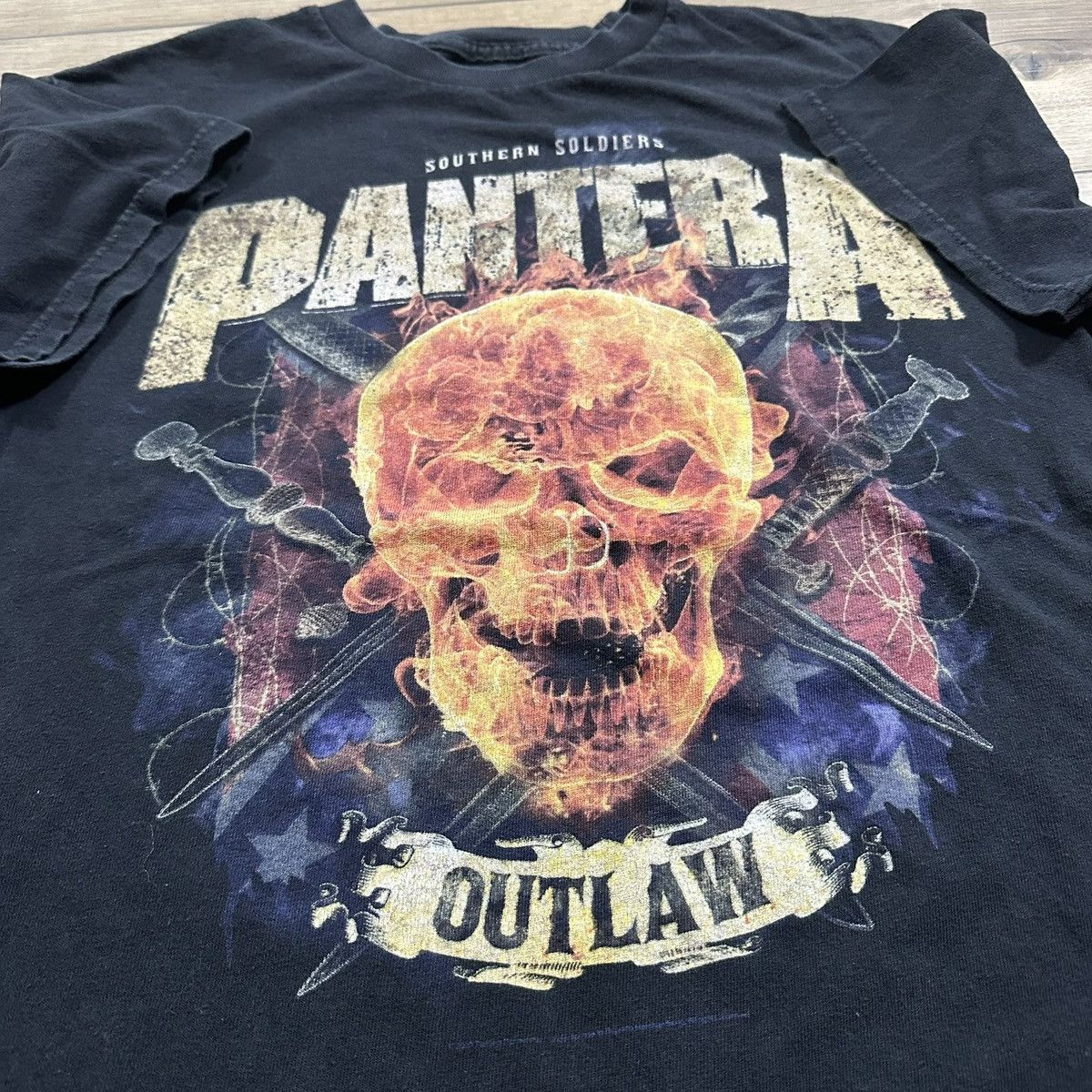 Other Vintage 2000s Pantera Southern Soldiers Outlaw Skull Tee Size US M / EU 48-50 / 2 - 6 Thumbnail