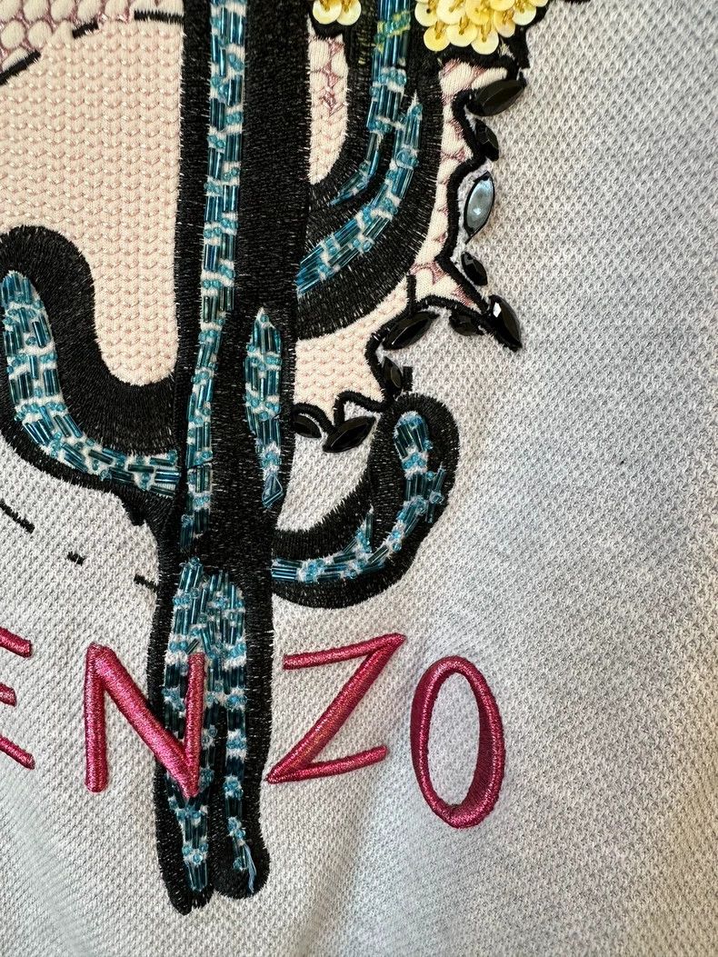 Kenzo KENZO Heavy industrial embroidered sweater Size S / US 4 / IT 40 - 7 Thumbnail