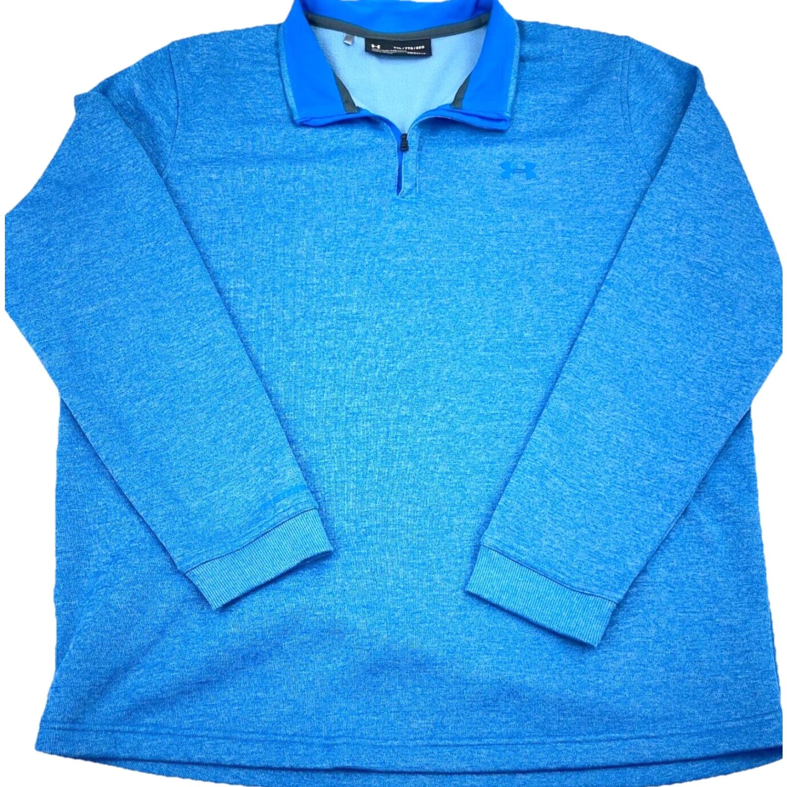 Under Armour Under Armour Sweatshirt Men 2XL Blue Pull Over 1/4 Zip Mock Neck Sports Classic Storm Size US XXL / EU 58 / 5 - 2 Thumbnail