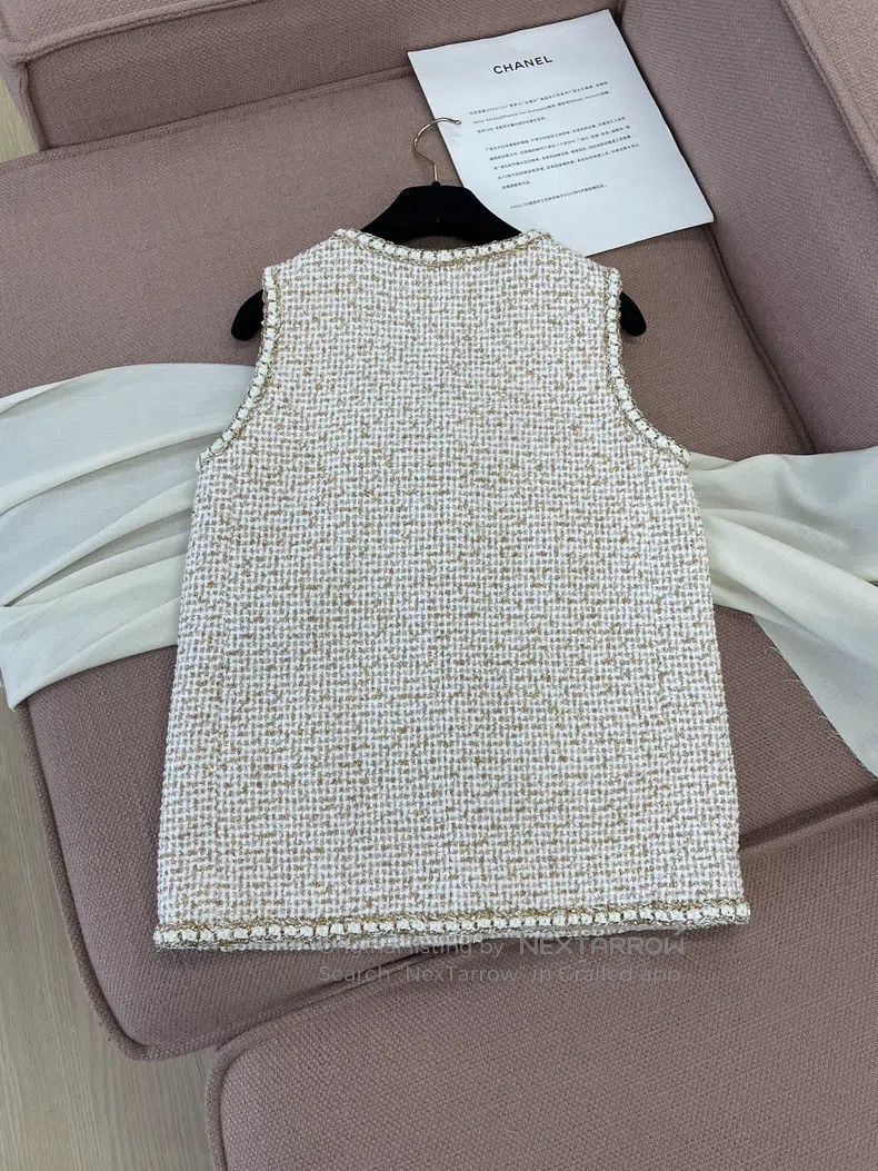 Chanel Chanel 26C gold silk vest jacket Size XXS / US 00 / IT 34 - 4 Thumbnail