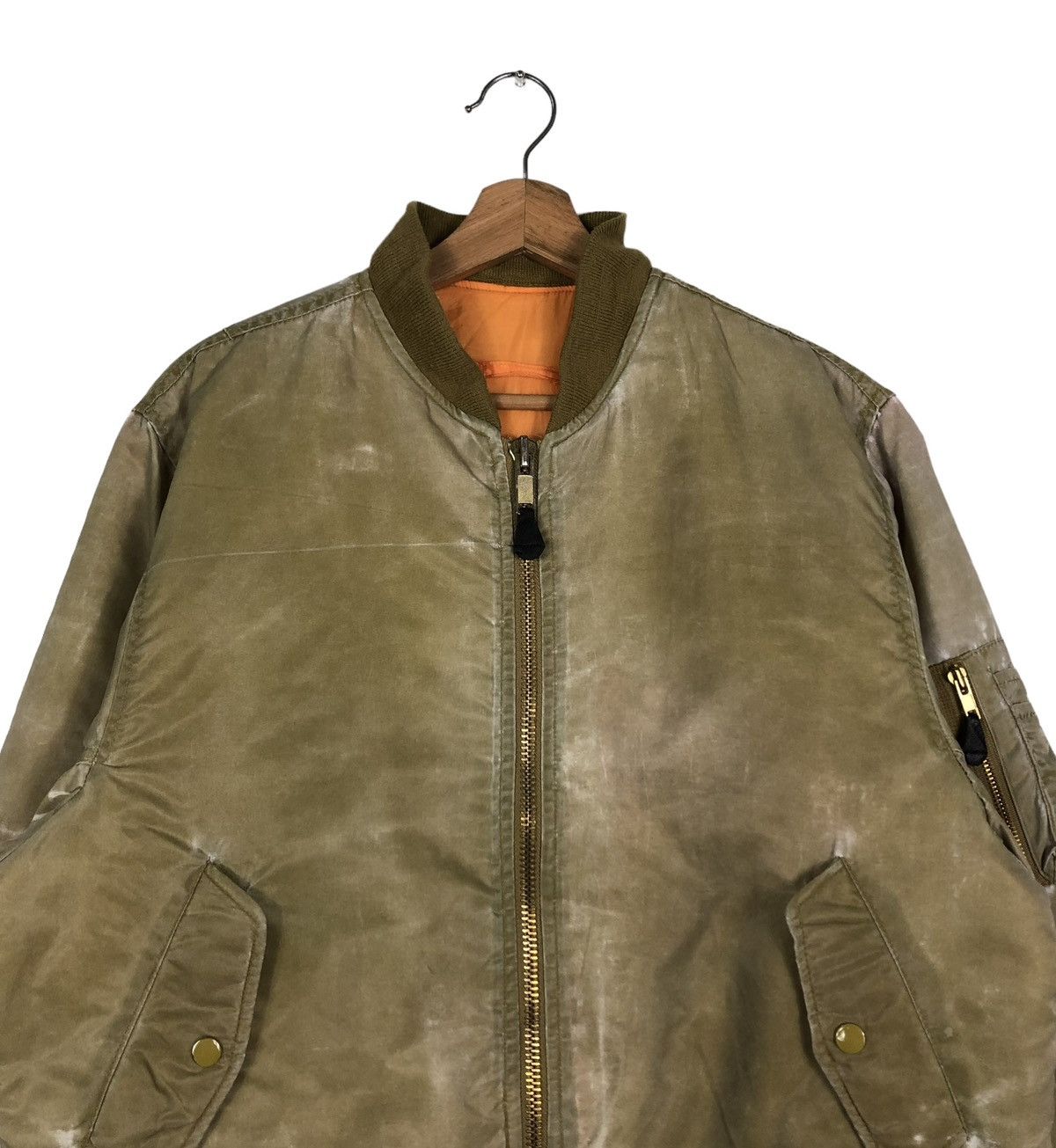 Vintage 🔥RIOT RIOT VINTAGE BOMBER JACKET MA-1 MILITARY US ARMY Size US L / EU 52-54 / 3 - 3 Thumbnail