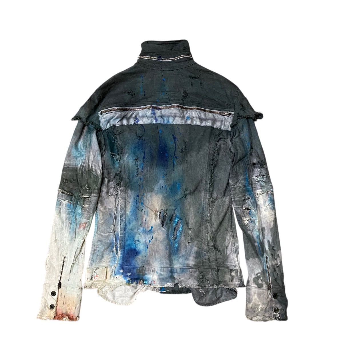 Le Grande Bleu (L.G.B.) Rare!! Le Grande Bleu LGB Burn & Ash Denim Jacket Size US M / EU 48-50 / 2 - 10 Thumbnail