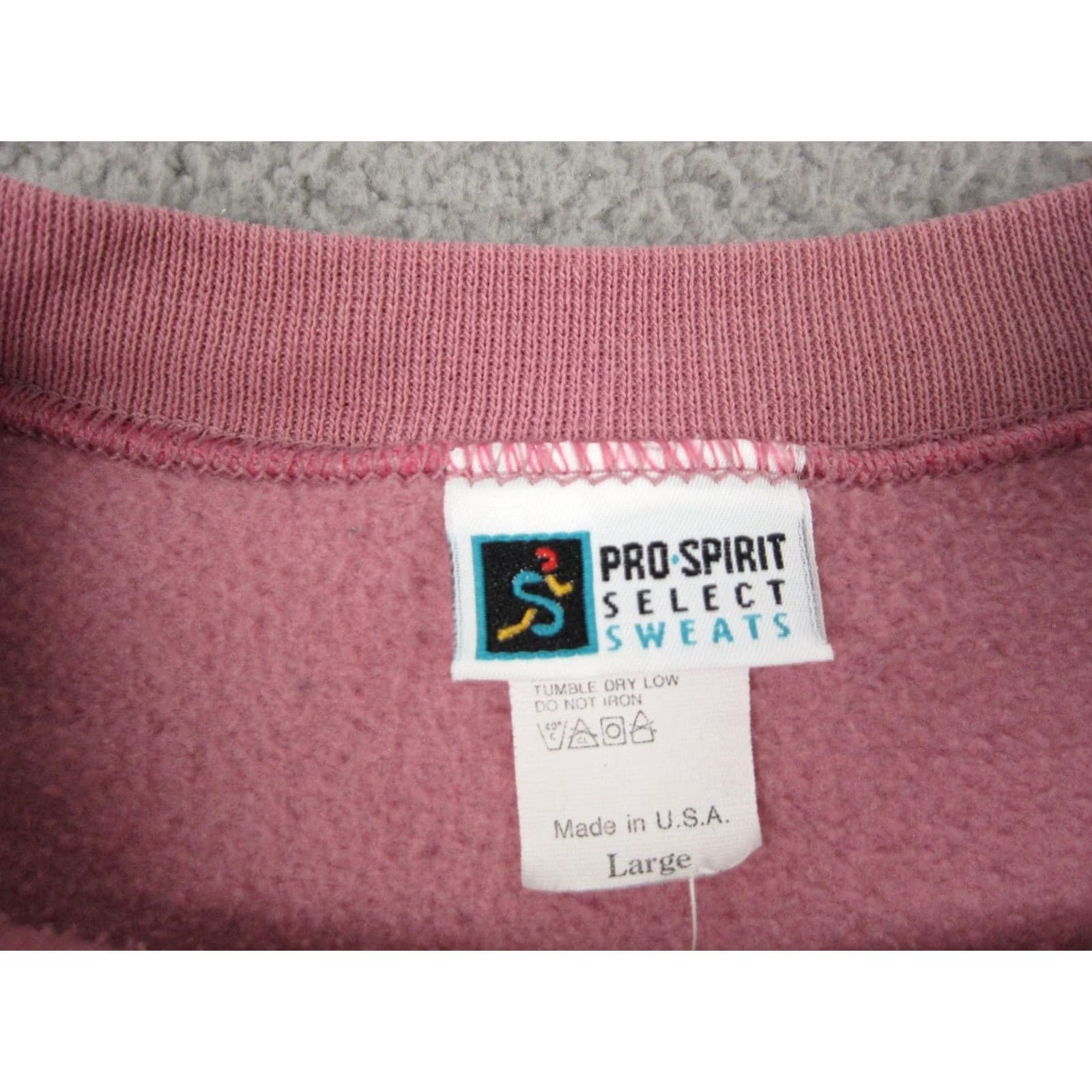 Vintage VINTAGE Pro Spirit Sweatshirt Large Pink Blank USA Made 90s Sweater Womens Size L / US 10 / IT 46 - 5 Thumbnail