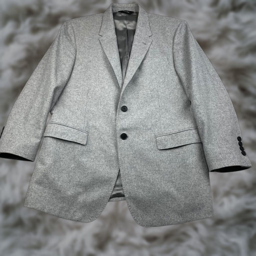 Paul Smith VINTAGE Paul Smith Men’s The Byard Blazer Gray Flecked Wool 2-Button Notch Lapel Italy 40S US Mens Size 40R - 1 Thumbnail