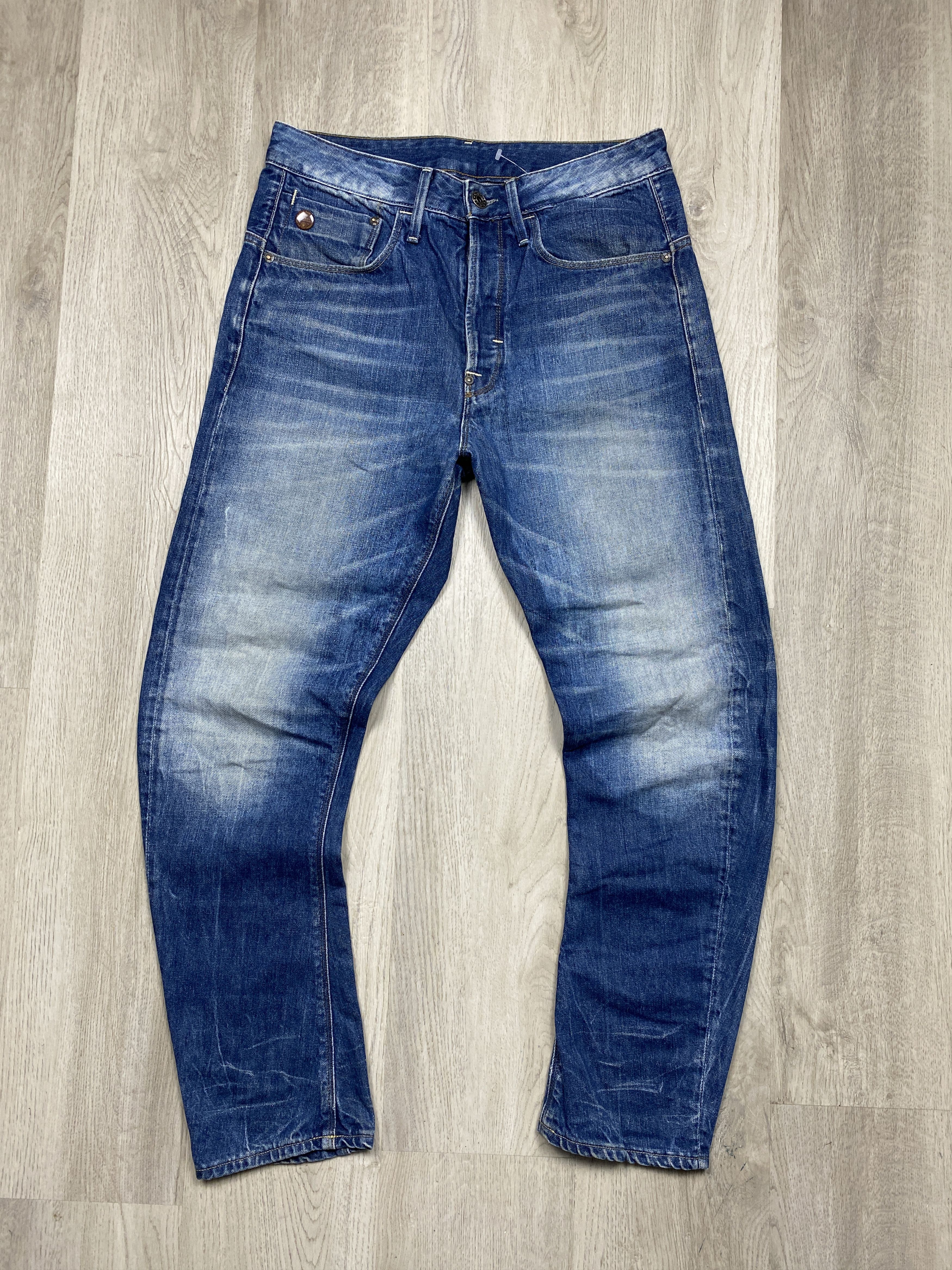 G-Star G Star Raw Vintage Mens 3D Loose Tapered Denim Pants Jeans Size US 31 - 5 Thumbnail