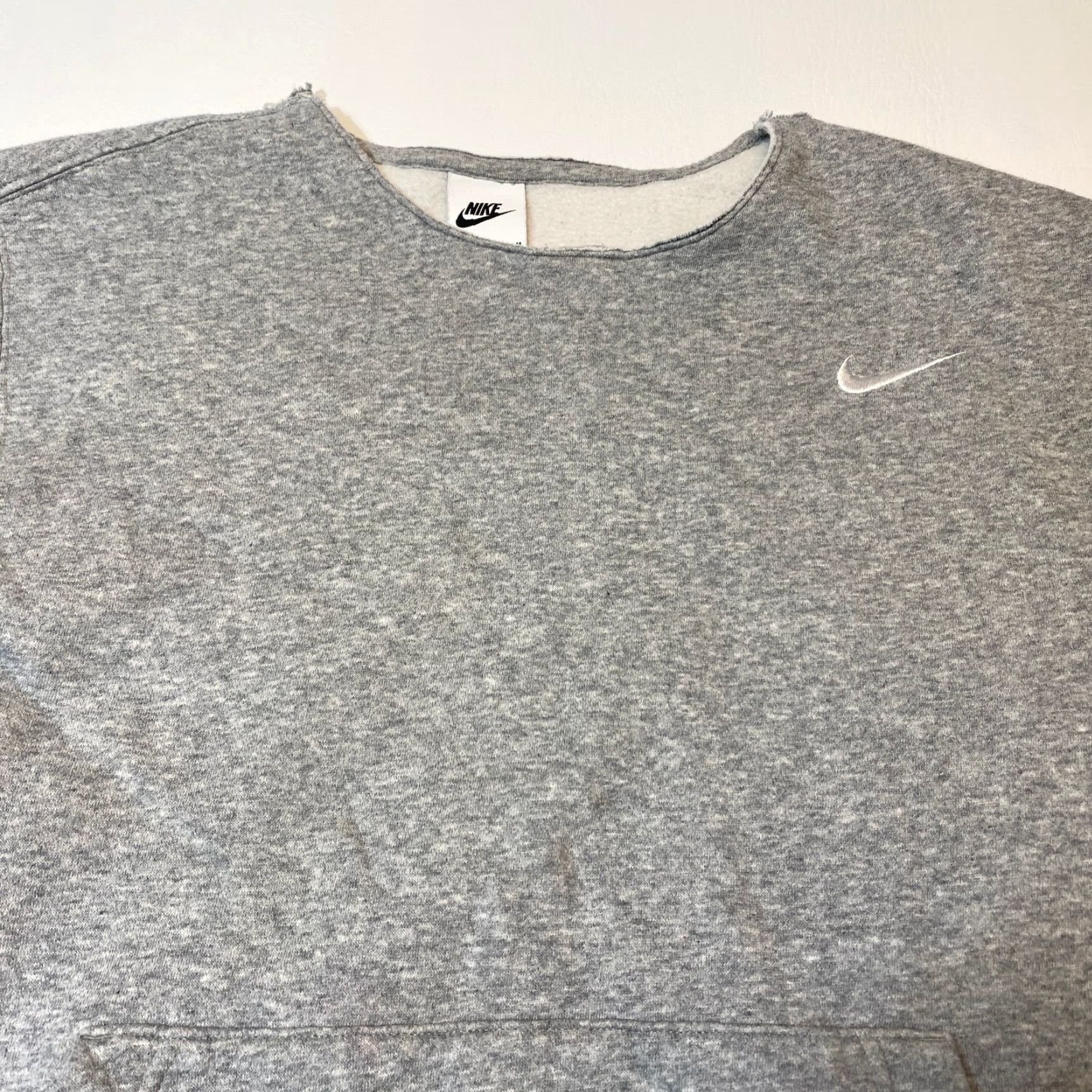 Nike Nike Collarless Fleece Sweatshirt M Men's Medium Light Heather Grey Pullover Embroidered Logo Pockets Nike Sportswear Casual Sportswear Size US M / EU 48-50 / 2 - 4 Thumbnail