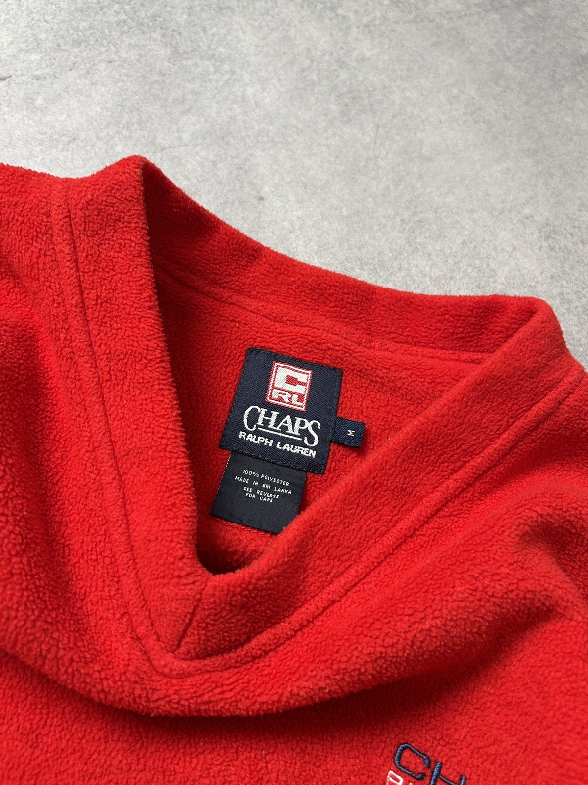 Polo Ralph Lauren Polo Ralph Lauren x Chaps red fleece sweatshirt Size US M / EU 48-50 / 2 - 3 Thumbnail