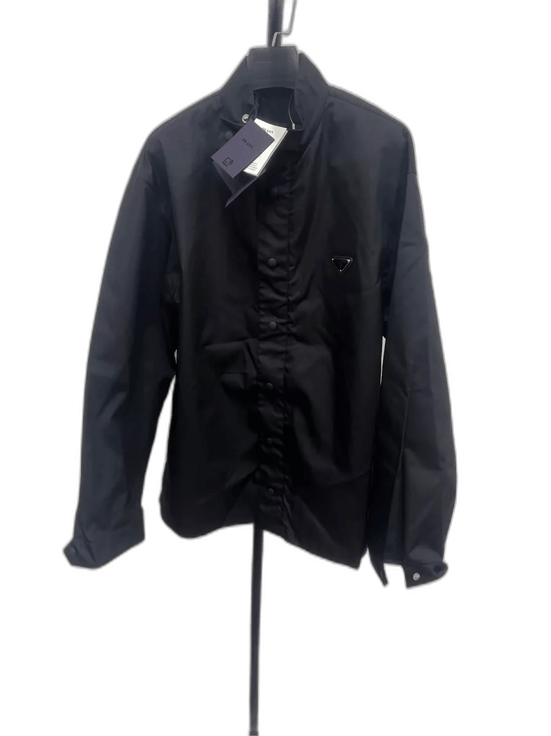 Prada Prada Metal Triangle Logo Long Sleeve Jacket-yf Size US M / EU 48-50 / 2 - 1 Thumbnail