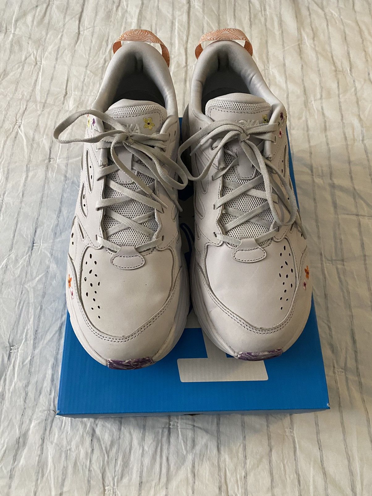 Hoka Hoka One One Clifton L BP Vibrant Bloom Grey Sz13 Size US 13 / EU 46 - 4 Thumbnail
