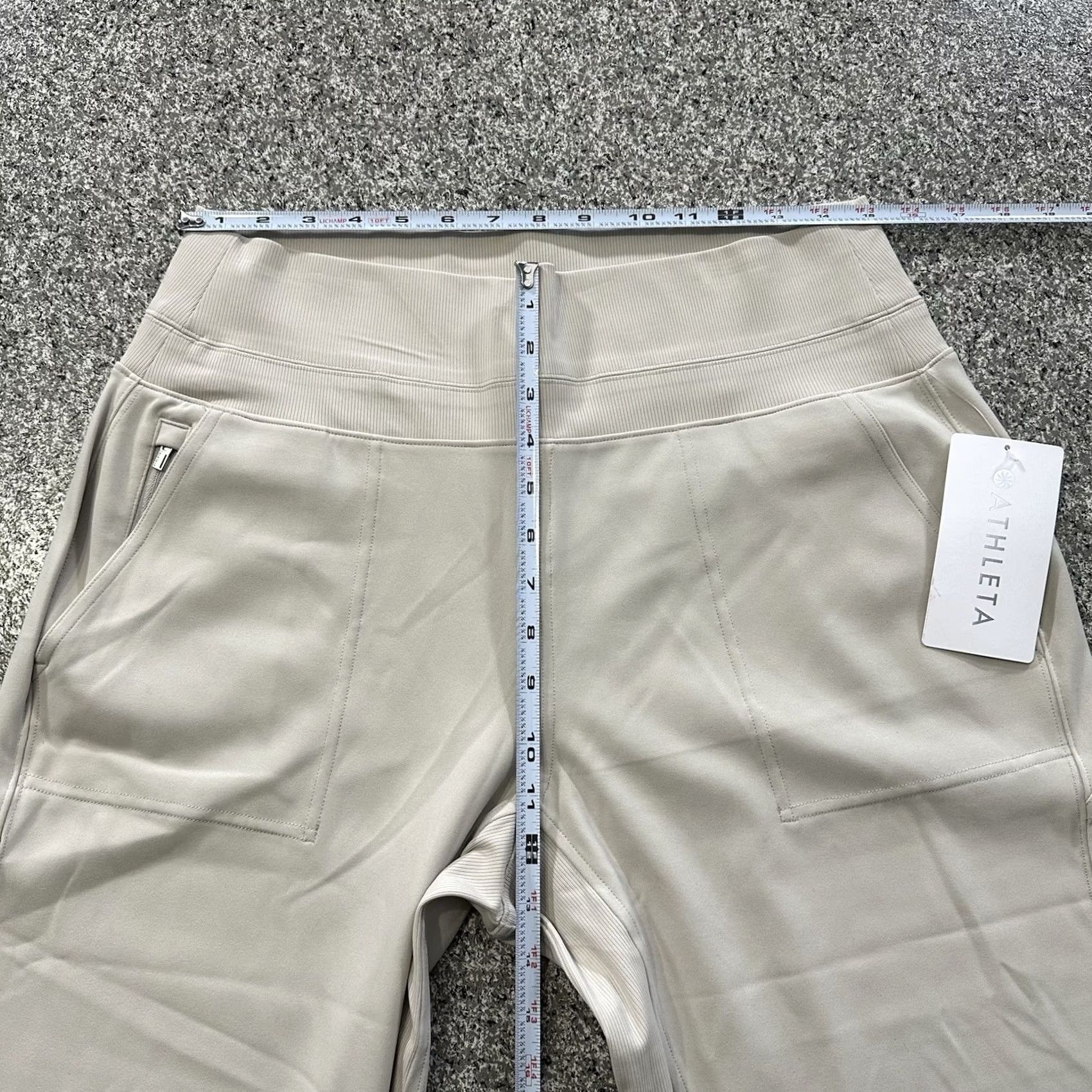 Athleta Athleta Activewear Womens Jogger Pants Beige Fit Tapered L High Rise Size 36" / US 14 / IT 50 - 7 Thumbnail