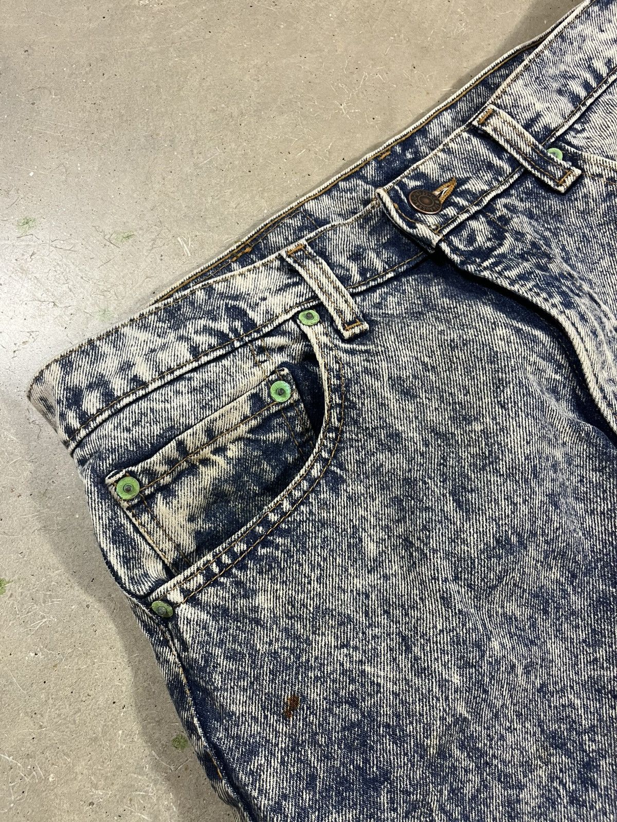 Levi's Vintage 80s Levis 505 Acid Wash Blue Jeans Size US 33 - 6 Thumbnail