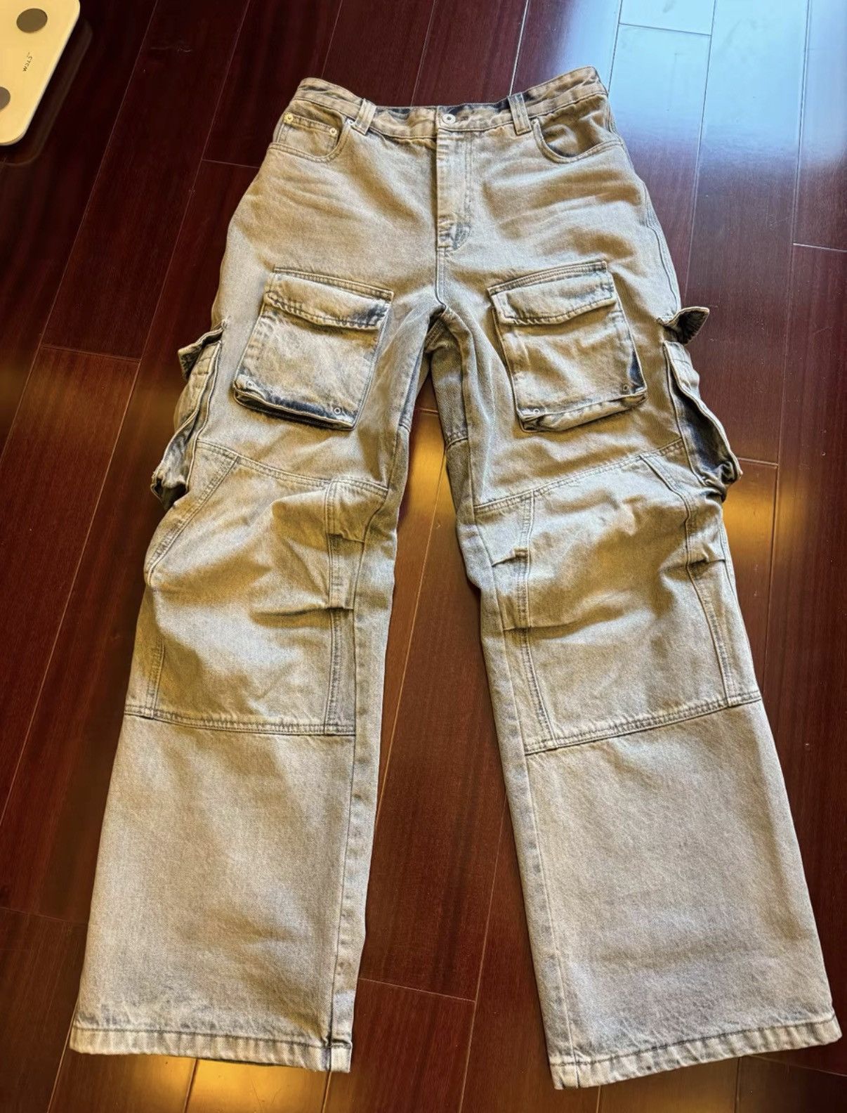Unknown London UNKNOWNWORLD Cargo Jeans J40 Size US 36 / EU 52 - 1 Thumbnail