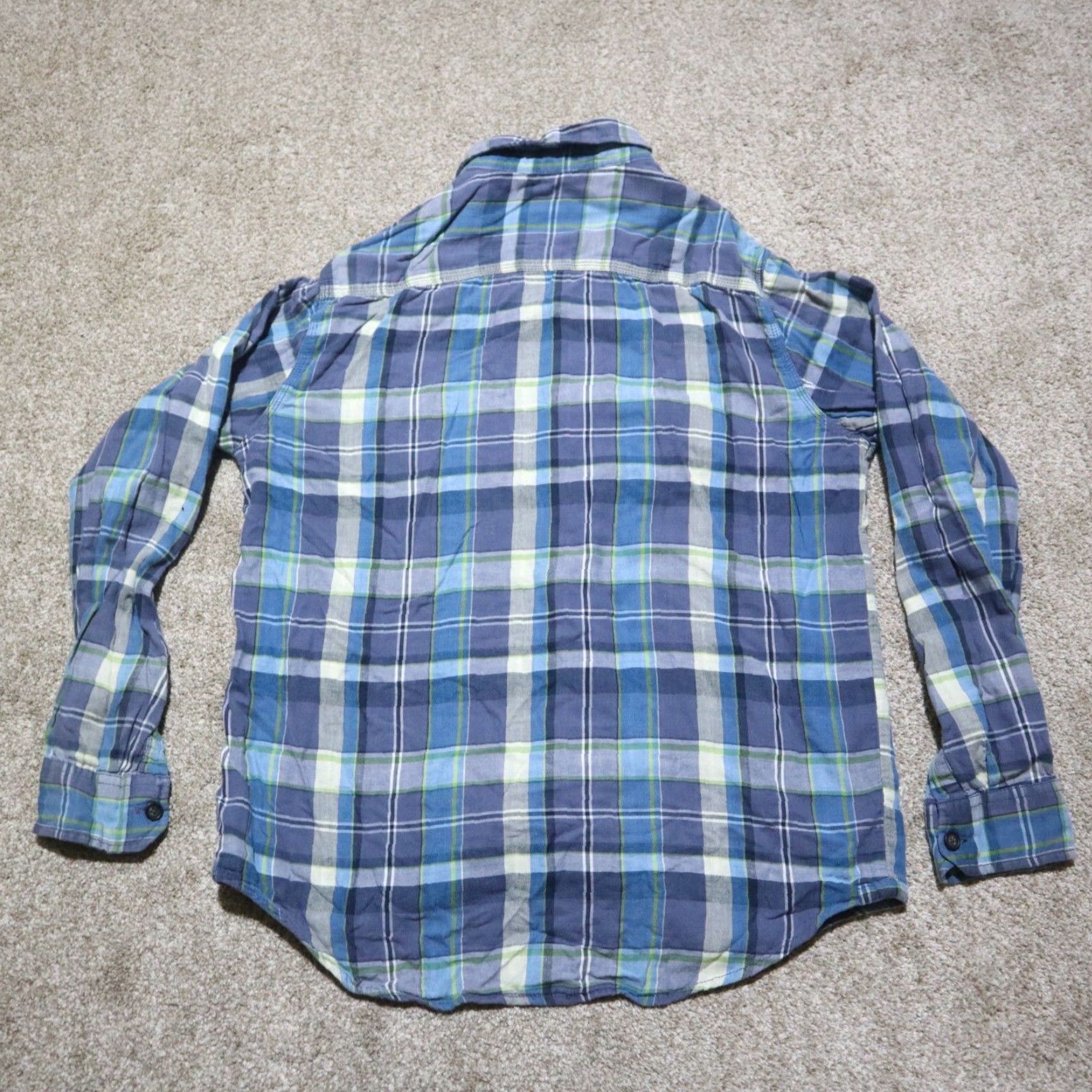 Aeropostale Aeropostale Shirt Plaid Long Sleeve Button-Down, Blue, Size M, Women, Fall Pattern Cotton Size M / US 6-8 / IT 42-44 - 8 Thumbnail