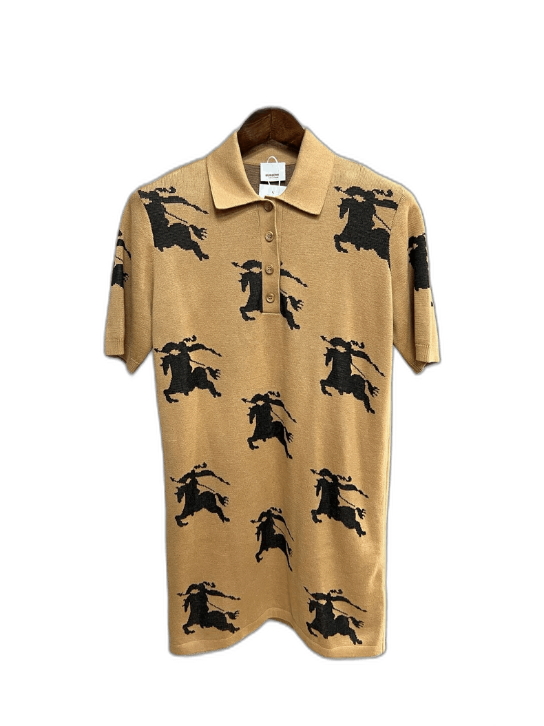Burberry New Polo Dress with Horse Design
