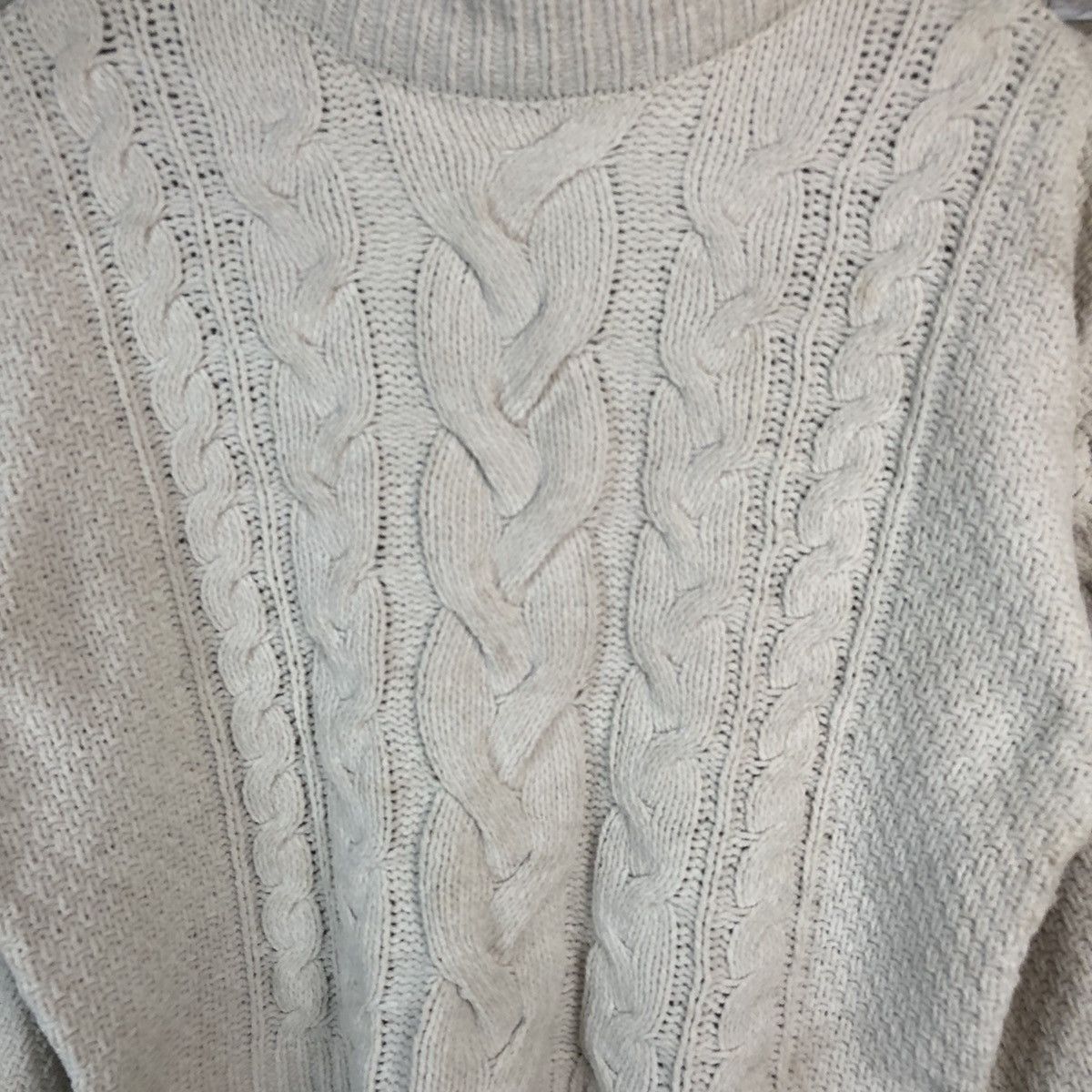 Homespun Knitwear Japan White aran isle cable Knitwear vintage #A871 Size M / US 6-8 / IT 42-44 - 9 Thumbnail
