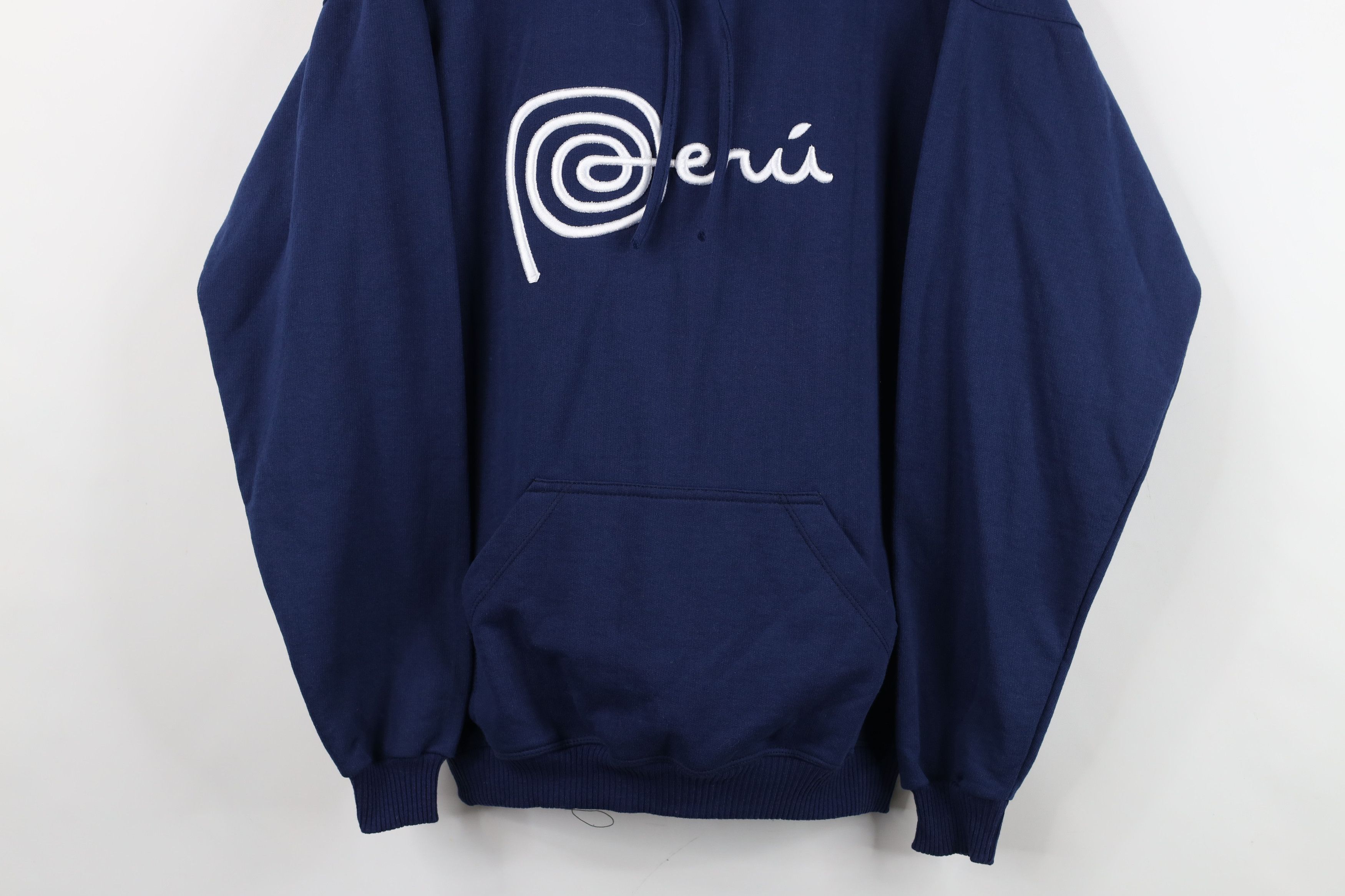 Vintage Vintage 90s Y2K Streetwear Spell Out Peru Hoodie Sweatshirt Size M / US 6-8 / IT 42-44 - 3 Thumbnail