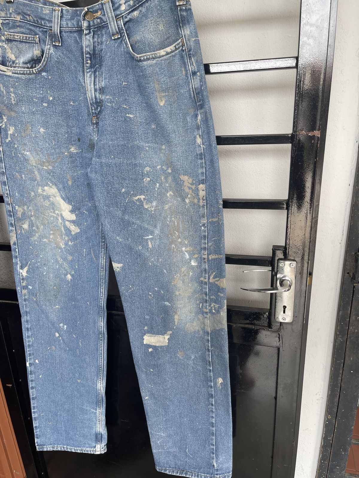 Carhartt Distressed Paint Stains Carhatt Relaxed Fit Denim Size US 34 / EU 50 - 3 Thumbnail