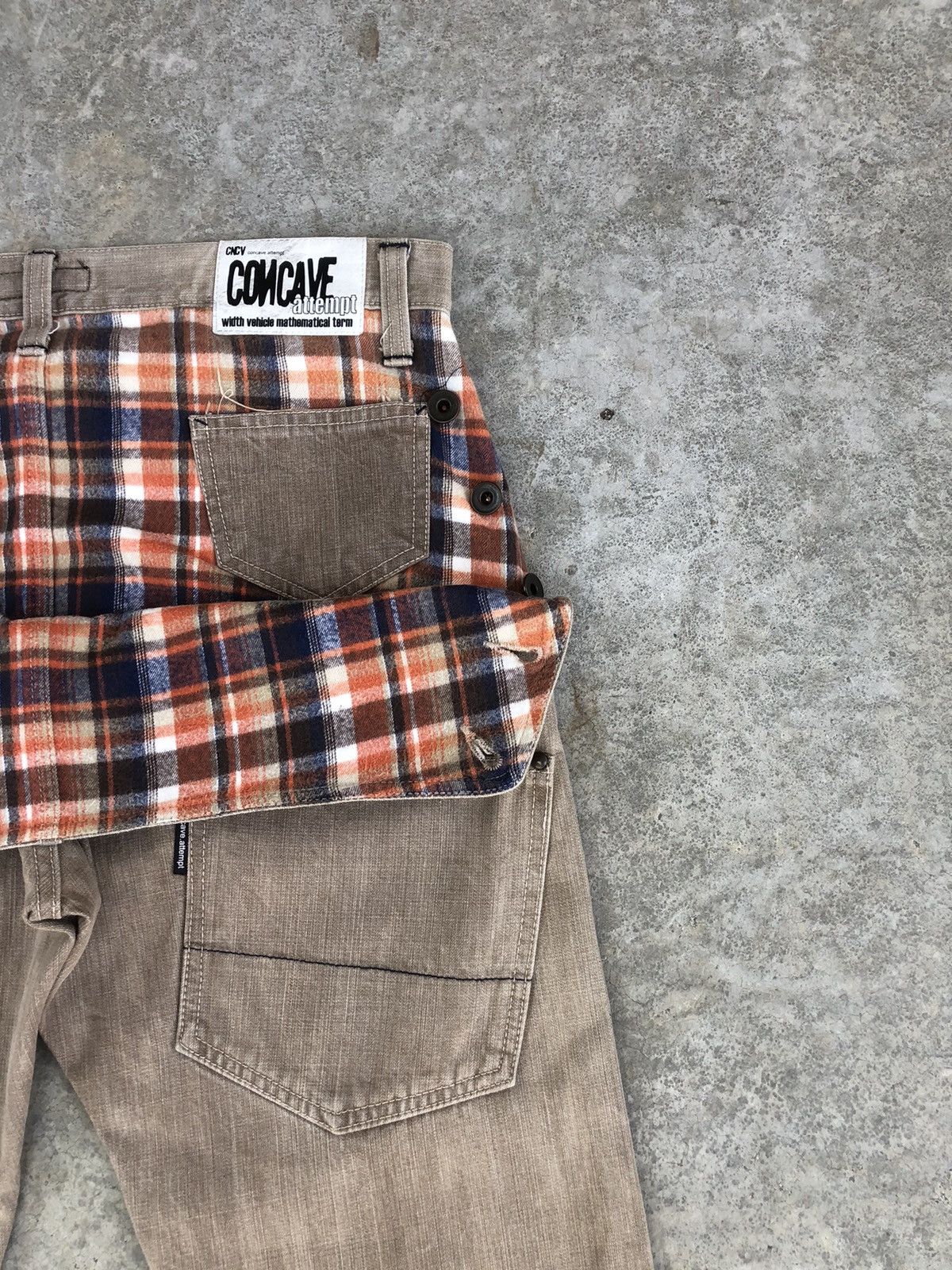 Japanese Brand Japanese Concave attempt Distressed Jeans Size US 33 - 15 Thumbnail