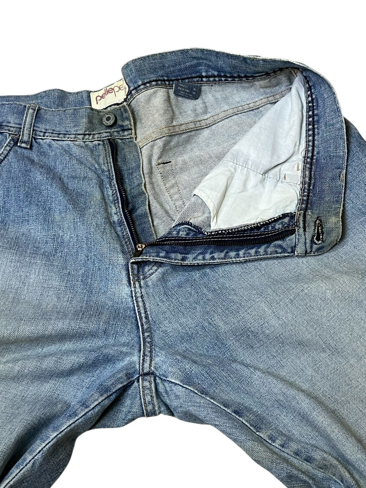 Marc Buchanan BAGGY🔥PELLE PELLE MARC BUCHANAN lot 0002 dirty baggy jeans Size US 37 - 14 Thumbnail