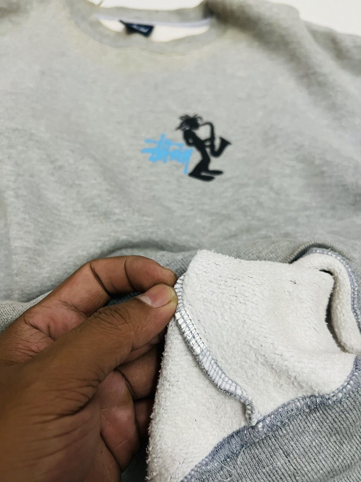 Stussy Vintage Stussy Stick Man Crewneck Sweatshirt Size US L / EU 52-54 / 3 - 8 Thumbnail