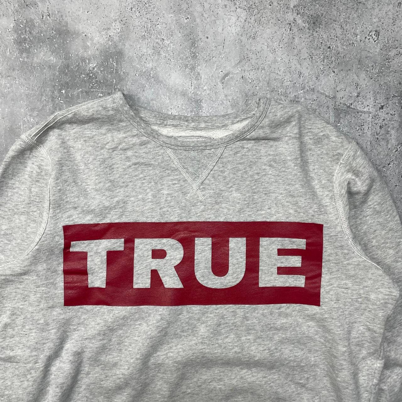 True Religion True Religion Spell-Out Logo Crew Sweatshirt Gray Size XL Size US XL / EU 56 / 4 - 2 Thumbnail