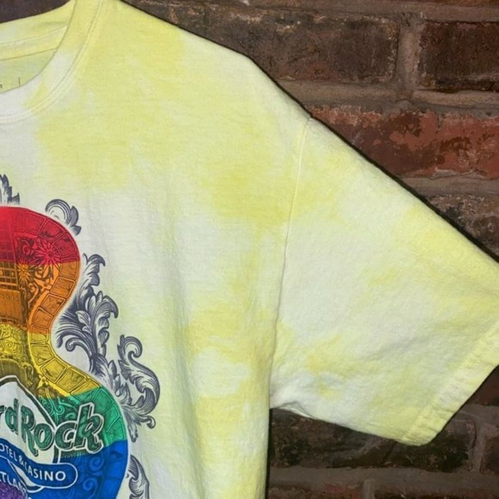 Hard Rock Cafe Hard Rock Custom Yellow Tie Dye Graphic T-Shirt L Size US L / EU 52-54 / 3 - 2 Thumbnail