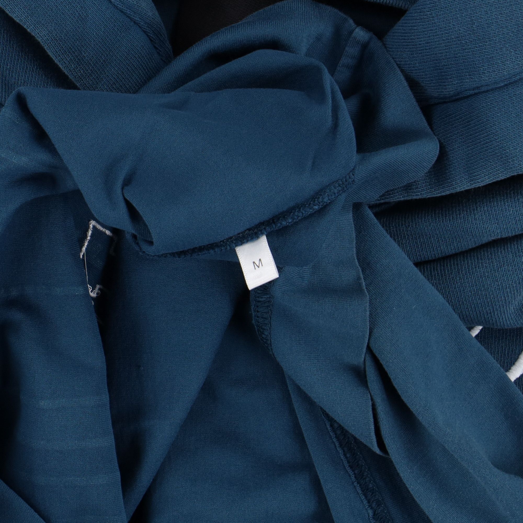 Givenchy Blue Embroidered Multi Logo Oversized Layered Hoodie Size US M / EU 48-50 / 2 - 7 Thumbnail