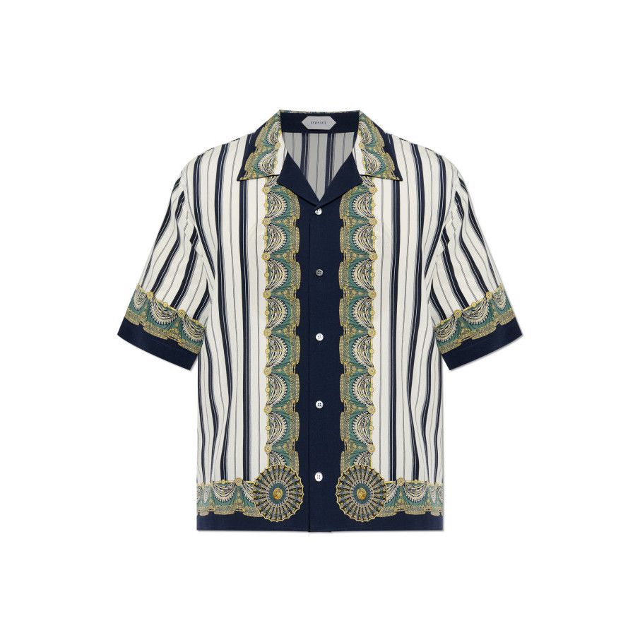 Versace VERSACE The Encore Multicolor Silk Shirt New & Authentic (Me Size US L / EU 52-54 / 3 - 1 Preview