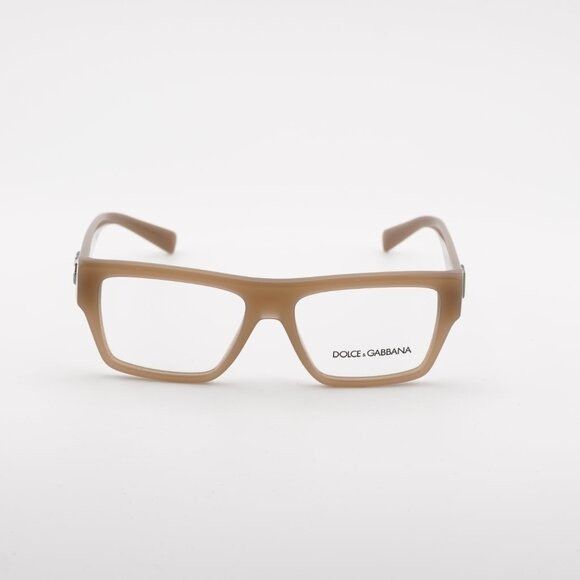 Dolce & Gabbana Dolce & Gabbana DG3382 3089 Eyeglasses Rectangle Opal Brown Size ONE SIZE - 3 Thumbnail