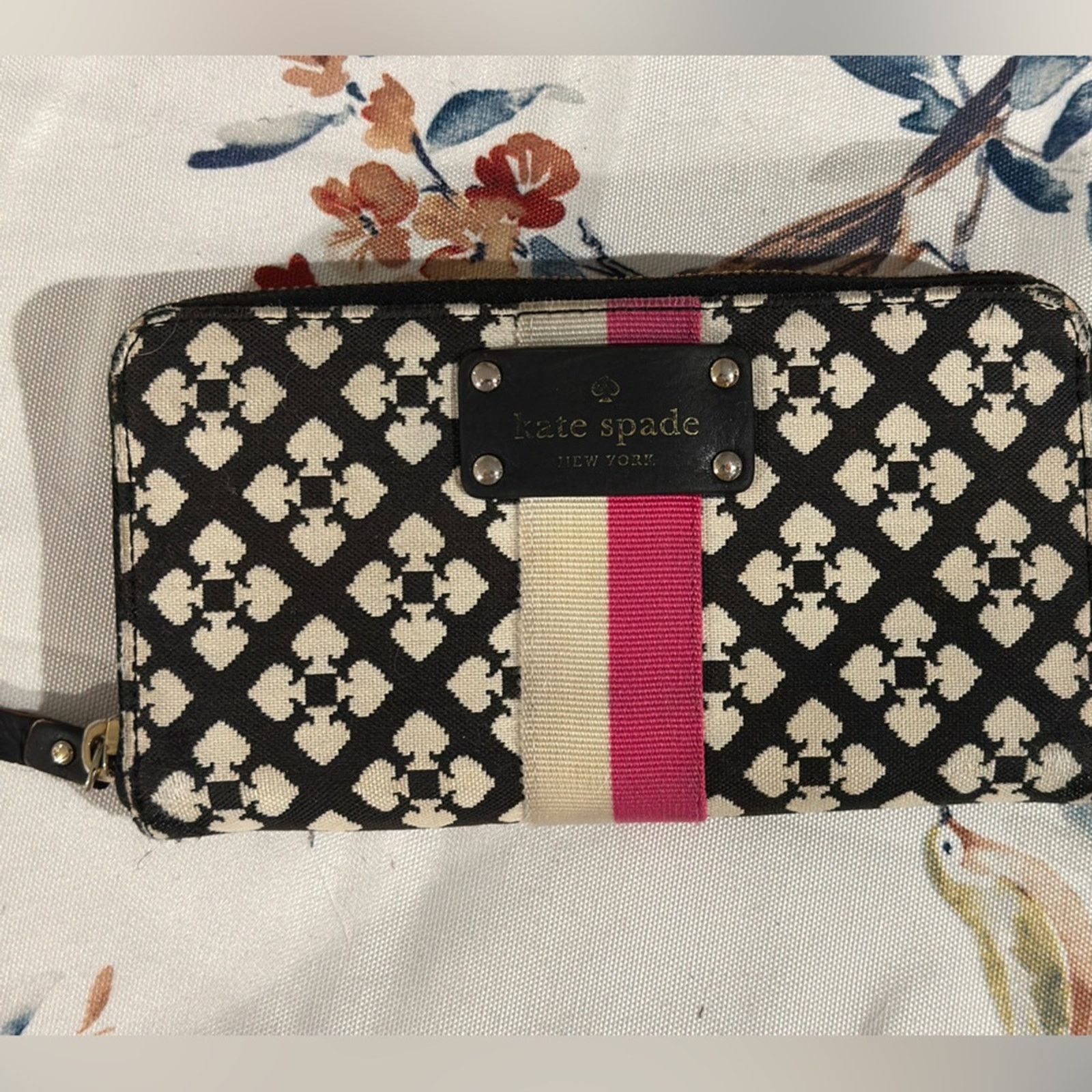 Kate Spade Kate Spade Black and White Patterned Clutch Size ONE SIZE - 1 Thumbnail