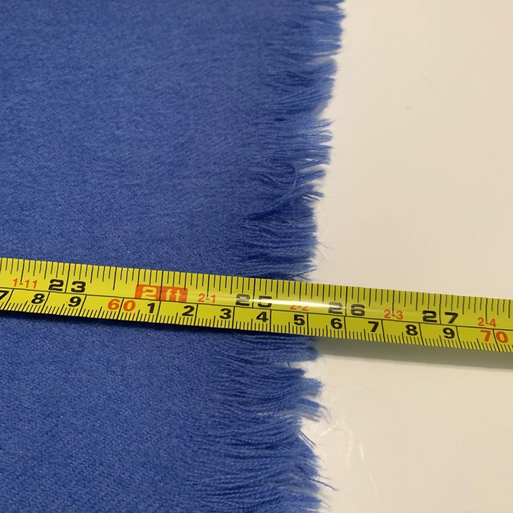 Vintage VINTAGE Robert Ubu Wool Scarf Women Winter Fall 51x12 Soft Blue Fringe Size ONE SIZE - 7 Thumbnail