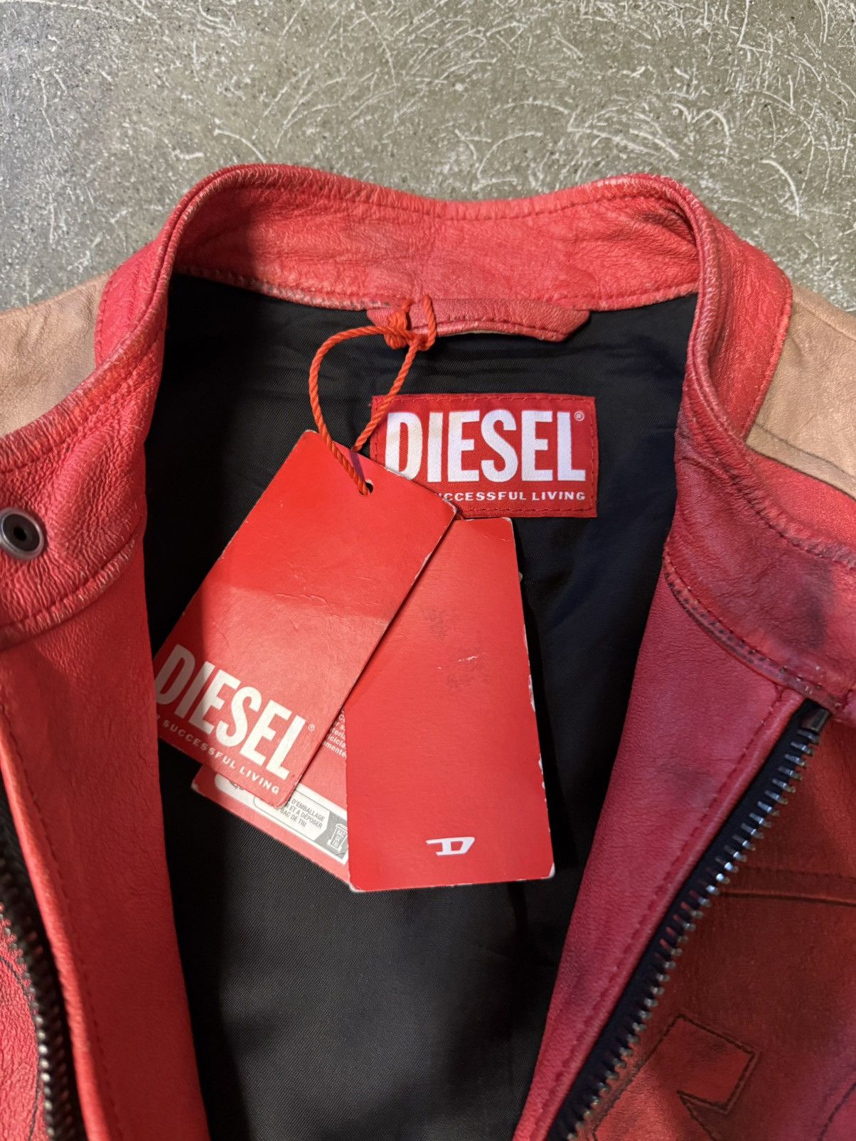 Diesel Diesel Distressed Leather Jacket Size US S / EU 44-46 / 1 - 7 Thumbnail