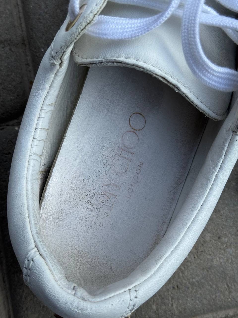 Jimmy Choo Vintage Sneakers Jimmy Choo White Leather Size US 8 / IT 38 - 14 Thumbnail