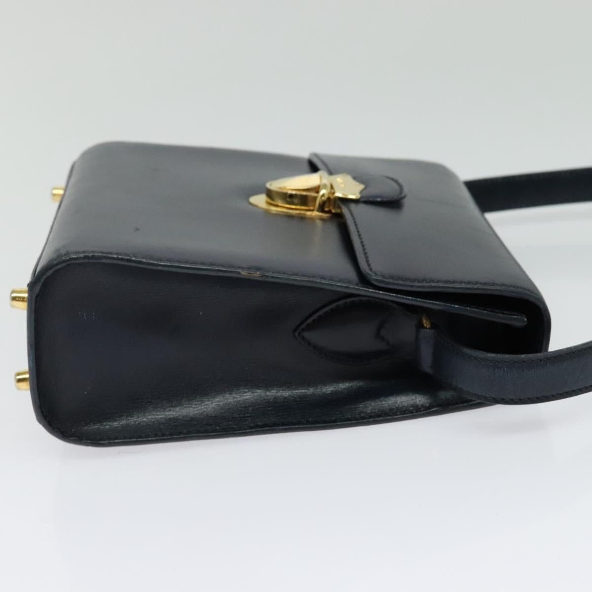 Prada PRADA Shoulder Bag Leather Navy Gold Size ONE SIZE - 5 Thumbnail