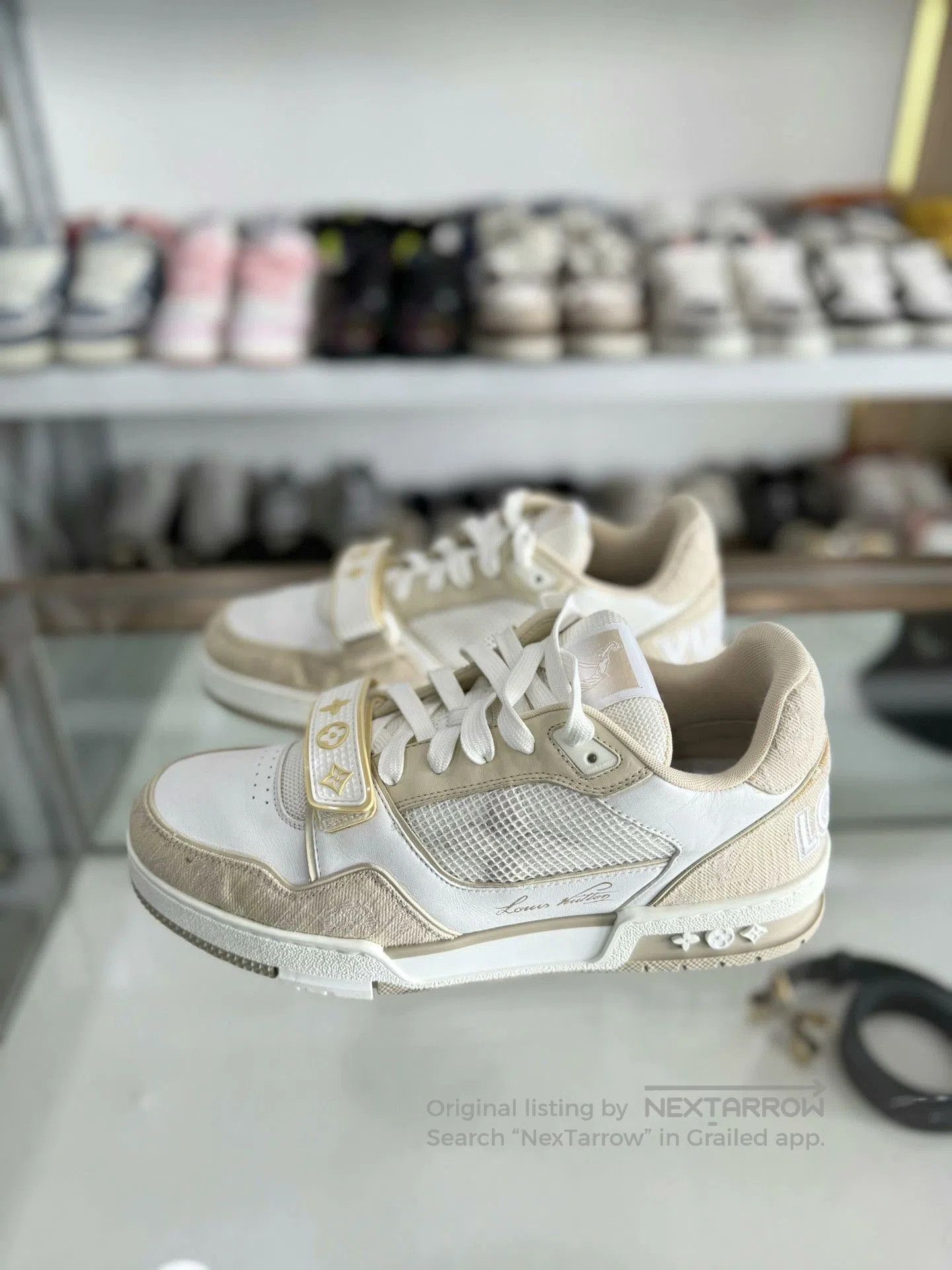Louis Vuitton Louis Vuitton LV Trainer Wheat Velcro. Size US 8.5 / EU 41-42 - 1 Thumbnail